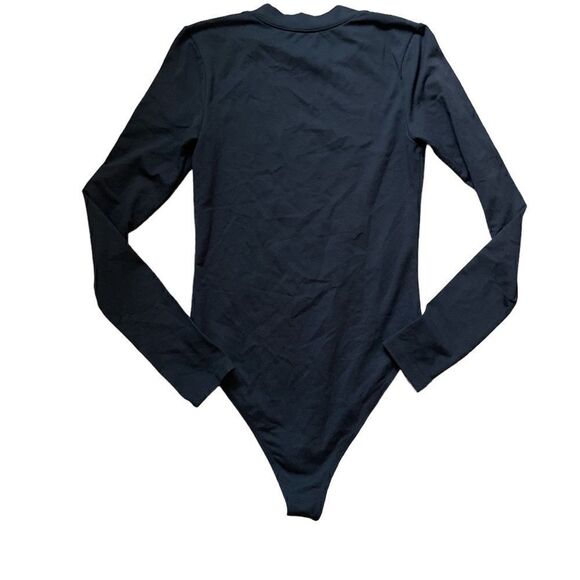 Good American  GOOD FORM CREWNECK BODY black Size 2 NWOT - Picture 8 of 9